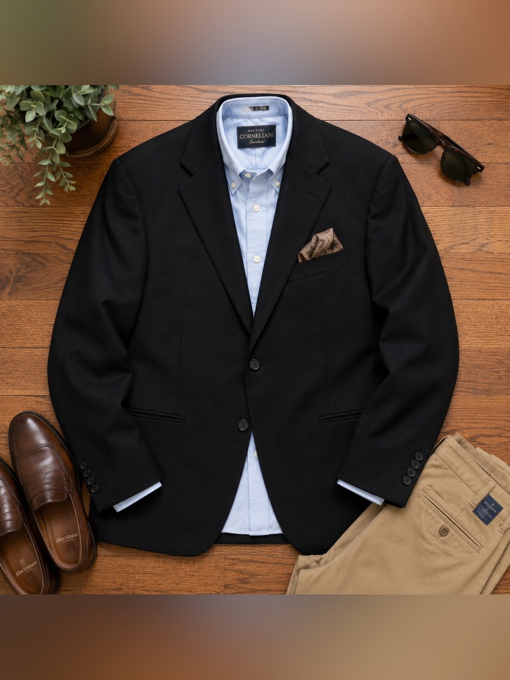 Corneliani Super 110’s Extrafine Merino Wool Blazer 50R Italy